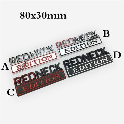 1 шт. хром черный Redneck EDITION автомобиль грузовик наклейка 3D значок эмблема наклейка автоаксессуары 8x3 см