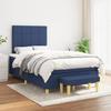 3137147 vidaXL Divan Bed with Mattress Blue 120x200 Cm Fabric