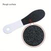 Dual-Grit Double-Sided Foot Files, Coarse & Fine Pedicure Foot Scraper, Callus Remover, Heel Scrubber, Exfoliating Foot Rasp with Plastic Handle