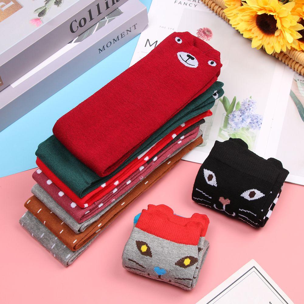 3-12 Years Old Warm Cotton Kids Dance Socks Leg Warmers Long Tube Children's Knee Socks