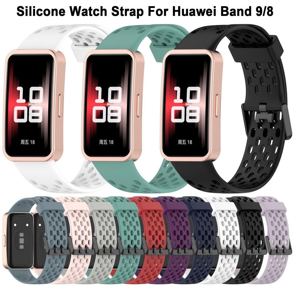 Breathable Bracelet Replacement Watchband New Silicone Watch Strap for Huawei Band 9/8