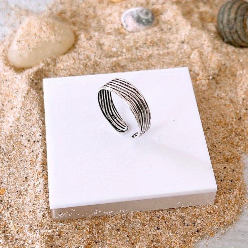 Retro Line Hollowed Out Design, Environmentally Friendly Copper Material, Women's Toe Ring, Anniversary Gift, Beach Party Jewelry