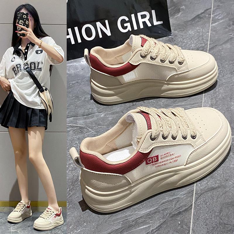 2025 Little White Shoes Women's Summer New Korean Version Ins Female Students Casual Network Versatile Board Shoes Street Shot YB7302