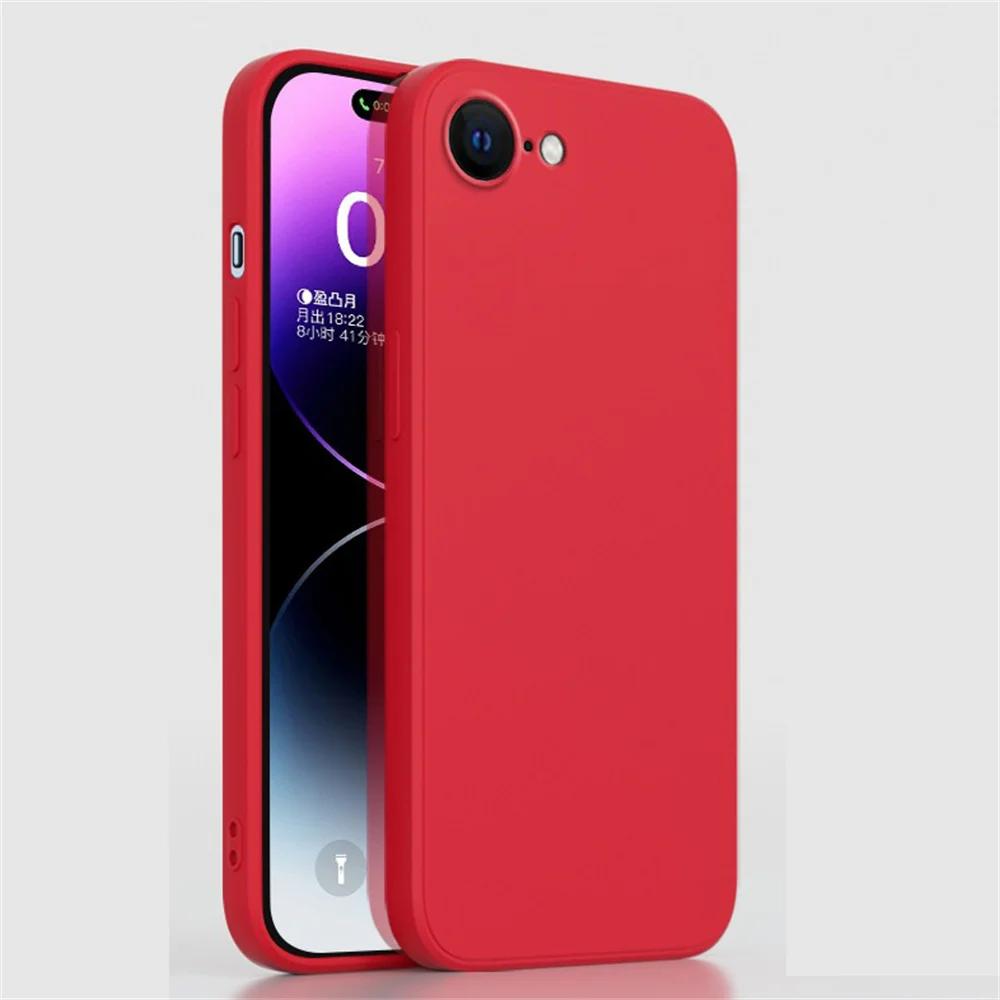 S Чехол из жидкого силикона для iPhone 16E 16 Pro Max 16 Полный для iPhone 16 16Pro 6 7 8 Plus SE цветной Защитная крышка