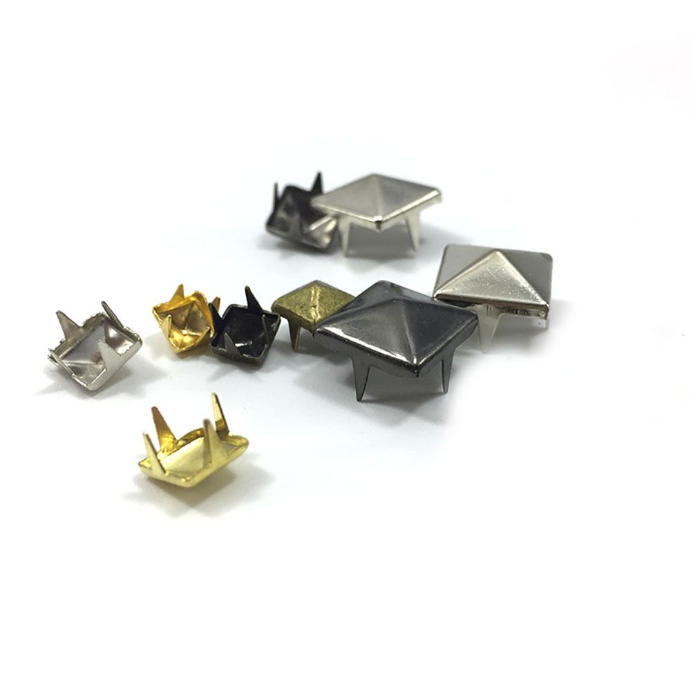 for Hat,Bag,Clothes Pyramid Shape Quality Sewing Decor Garment Supplies DIY Studs Square Rivets