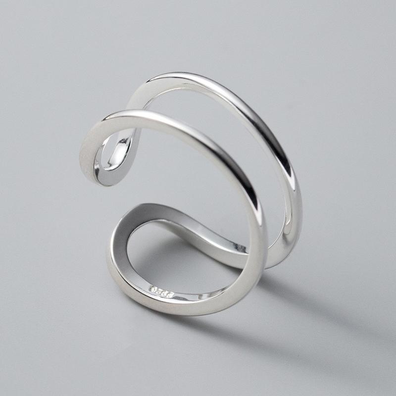 foxanry Полое геометрическое кольцо для женщин, пар, минималистичные вечерние ювелирные аксессуары, подарки
