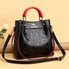 Handbag, Outdoor Crossbody Bag, Large Capacity Stylish Soft Leather Embossed Shoulder Bag, Women's Bag