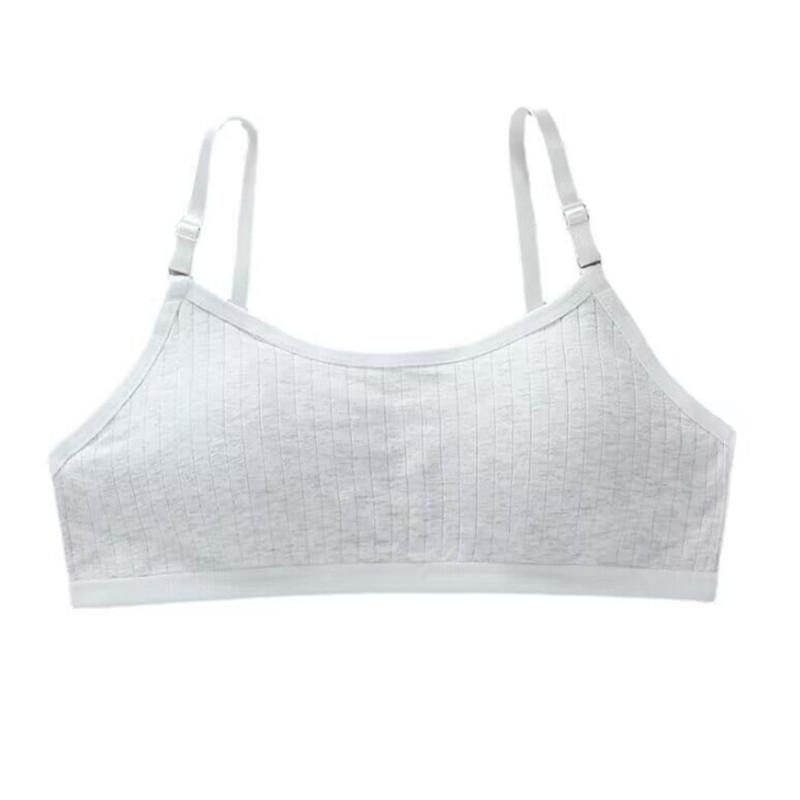Тренировочный бюстгальтер для девочек, нижнее белье для подростков, дышащий мягкий жилет для подростков 8-16 лет