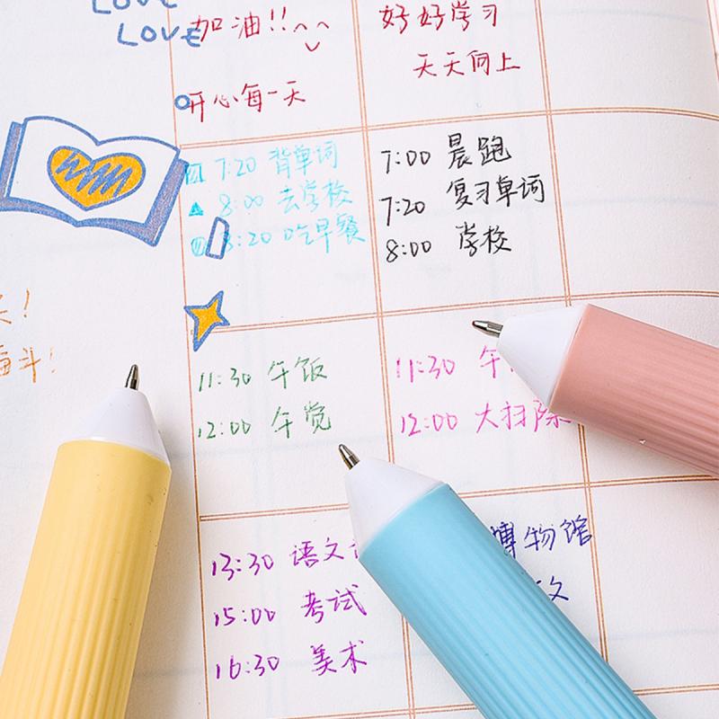 28-цветная шариковая ручка 0,8 мм с мягким грипом, нажимная многоцветная ручка для письма, для рисования, школьные принадлежности, канцелярские товары