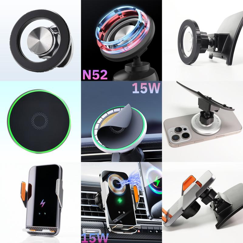 Made to measure for Mazda CX-50 2023 2024 Phone Holder Car Magnetic Mount Smart Sensing Wireless Charging One-Touch Release Qi