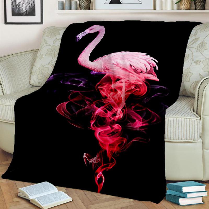 HD розовое одеяло с изображением тропического леса, птицы, фламинго, мягкое одеяло для дома, спальни, кровати, дивана, дорожного чехла для пикника, детское одеяло
