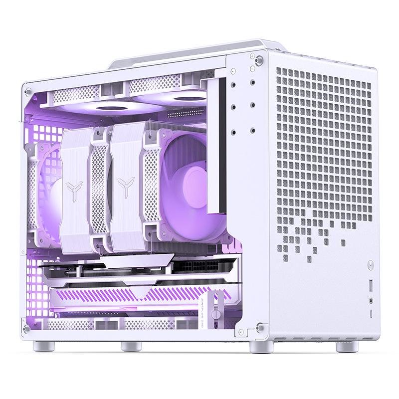 Корпус JONSBO Z20 белого цвета MATX со съемной ручкой, поддерживает водяное охлаждение 240 мм