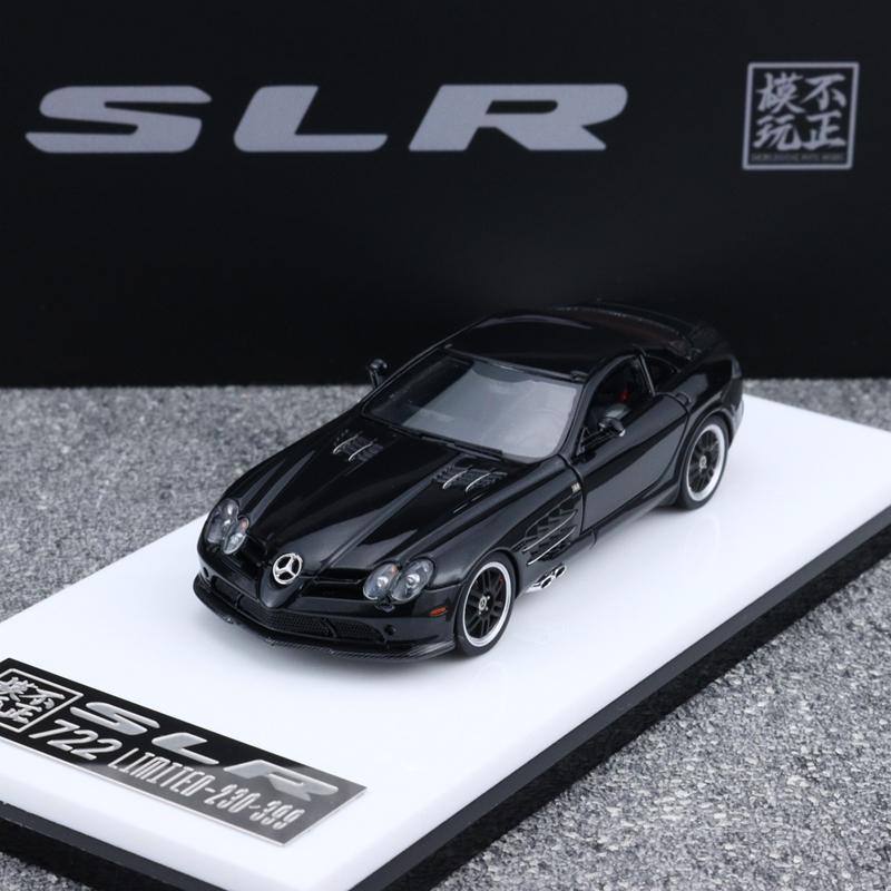 В наличии Необычный 1:64 Mercedes-benz Slr 722 Симуляция Смола Миниатюрная Модель Автомобиля Коллекция Украшение Индивидуальные Игрушки Подарок