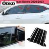 Для Nissan Sentra    Автомобильные глянцевые черные пиано стойки, накладки на оконные и дверные стойки, наклейка, аксессуары для экстерьера авто