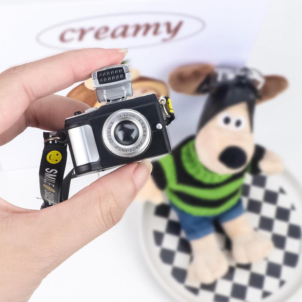 Luminous Palm Dog Camera Strap & Cotton Doll Decor with Sound and Flash