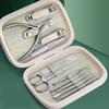 Wedding Gifts HONGSTARS 9-Piece Stainless Steel Magnetic Manicure & Pedicure Set with Easy Operation White Color