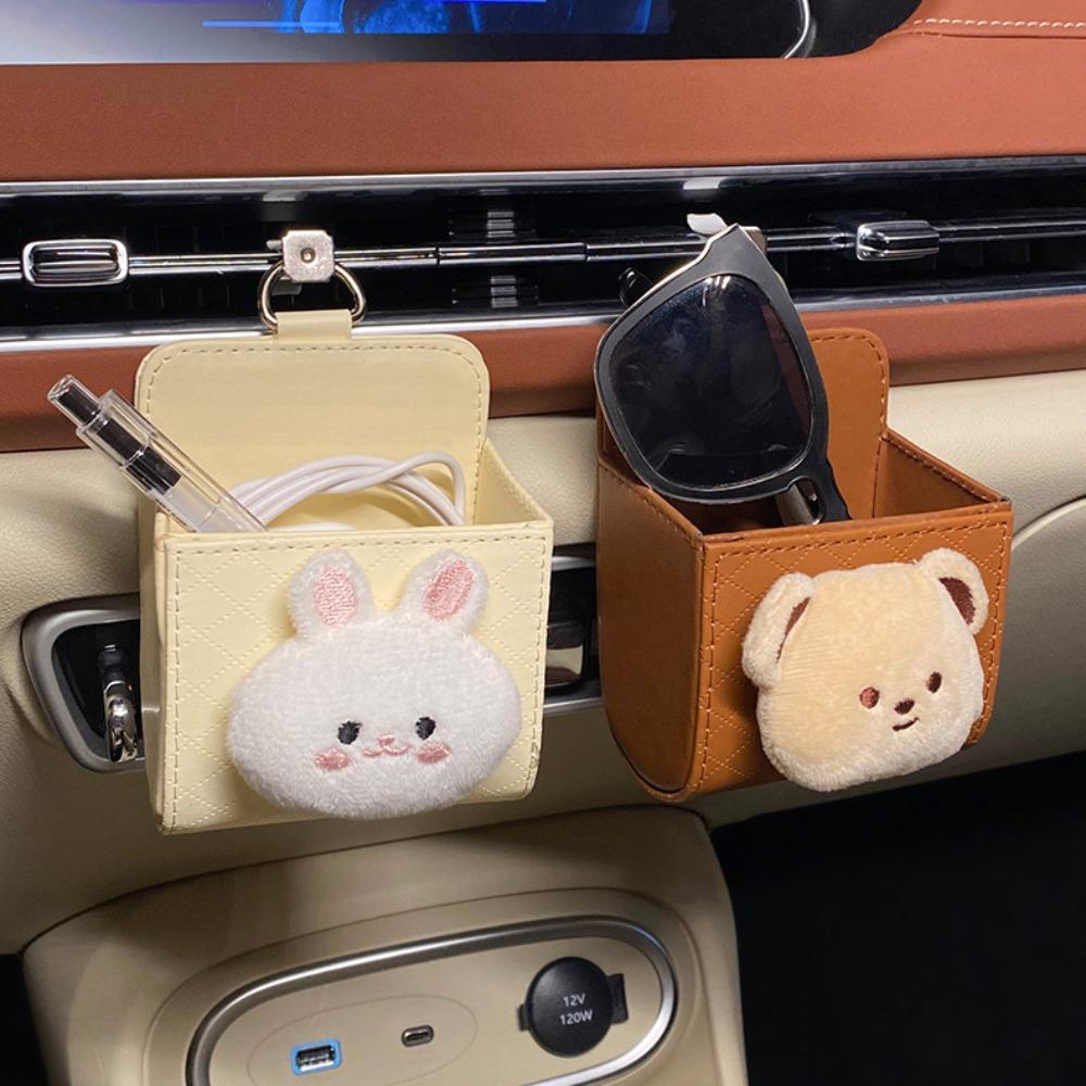 Mobile Phone Hanging Bag Car Outlet Air Vent Trash Box In-car Air Conditioning Vent