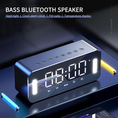 MC-H8 Bluetooth 5.0 полнодиапазонный динамик 1500 мАч/2500 мАч стерео бас светодиодный дисплей цифровые электронные часы FM радио бас портативный