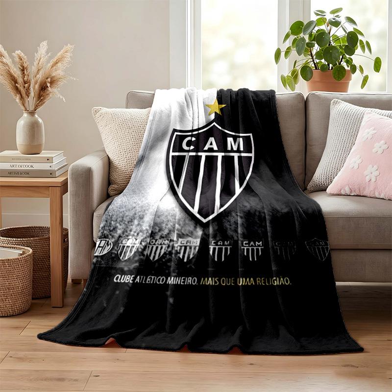 Clube Atletico Mineiro blanket Flannel Blanket Soft Cozy Plush Throw for Sofa Bed Lightweight Home Decoration Gifts for Christmas various holidays