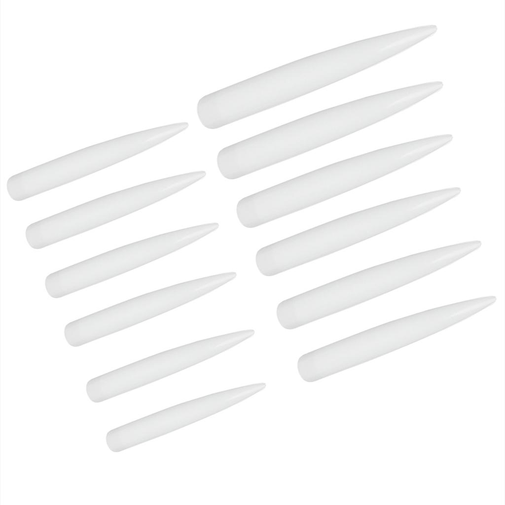 120 шт. Очень длинные типсы для ногтей, полное покрытие, стилет, искусственные ногти для нейл-арта, сделай сам, салон, натуральный цвет