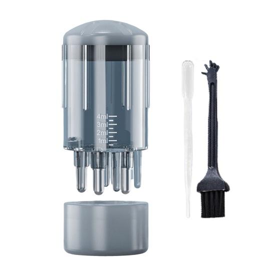3ML Hair Oil Applicator with Precise Scale Scalp Massage Applicator Comb Clear Portable