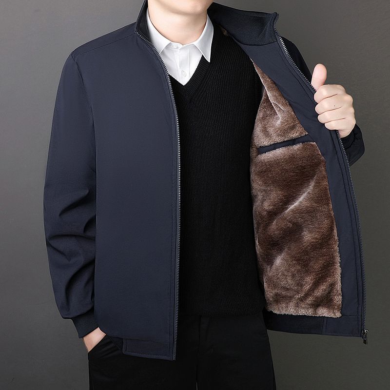 Men's Jackets, Autumn and Winter Thickened Middle-aged and Elderly Winter Clothes, Men's Jackets, Men's Cotton Jackets