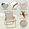 BOOSDEN Camping Outdoor Load Capacity Kermit Folding Easy To Outdoor Folding Low Khaki Chair, Chair, 150KG, Chair, Chair, Lightweight, Carry,