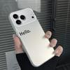 Креативный английский чехол "Hello" для iPhone 15/16/17 Pro Max