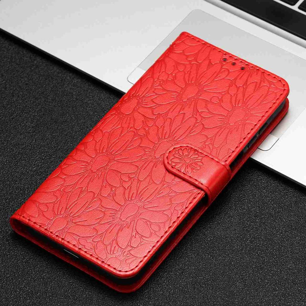 10-цветной чехол-книжка с тиснением «Ромашка» для серии iPhone 7-17