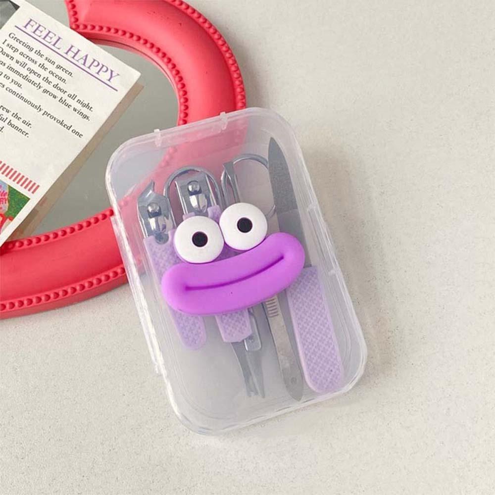 Широко открывающаяся мини-пилочка для ногтей, щипцы для бровей, креативные мультяшные щипцы для шлифовки ногтей для мужчин/женщин