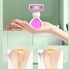 6-Layer Stainless Steel Safety Razor for Women Manual Shaving Tool for Face Body Bikini Underarm and Thigh Hair Portable Design