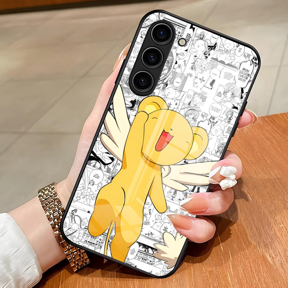 Чехол для телефона Cardcaptor Sakura для Samsung S26 S25 Edge Ultra S23 S22 S21 S20 Ultra Plus S24 Fe A54 A53 A25 Стеклянная крышка