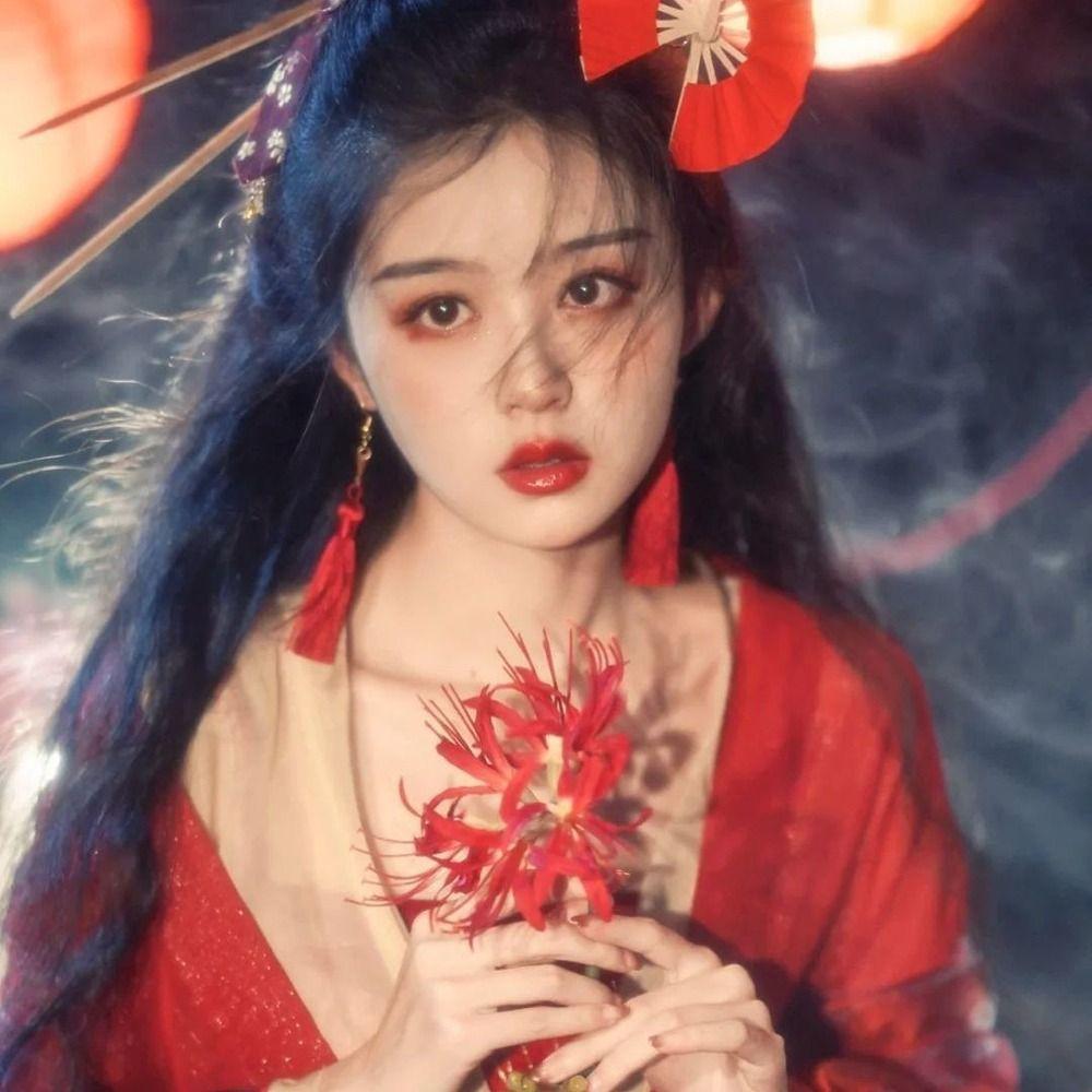 Artificial Flowers Lycorisradiata Hair Stick Artificial Hanfu Hair Clip Flower Hairpin Hanfu