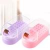 2 In 1 Nail Drill Bits Holder Nail Drill Bits Cleaning Brush Case 30 Holes Nail Art Drill Bits Stand Display Storage Box