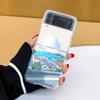 Anime Oil Painting Landscape Case for Samsung Galaxy Z Flip 5 ZFlip 6 5G Transaprent Cover for Samsung ZFlip 4 Z Flip 3 ZFlip7