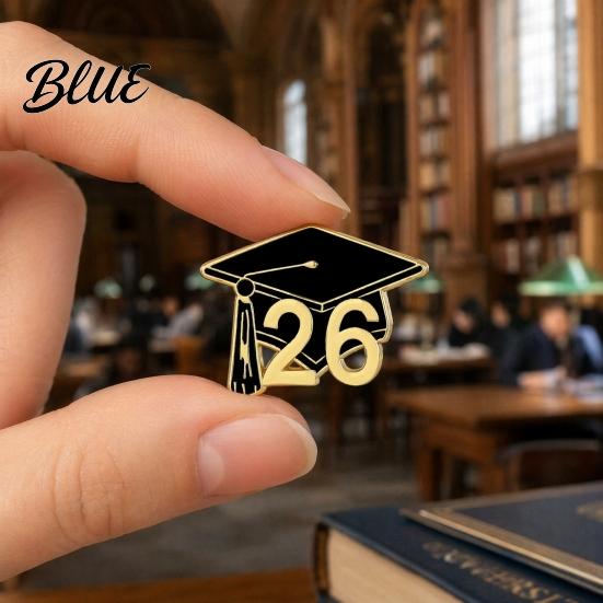 Износостойкий выпускной значок 2026 Брошь Булавка Кепка Звезда Свиток Бумага