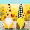 Очаровательная фигурка гнома-подсолнуха с уникальным дизайном без лица для осеннего декора и декора на День благодарения