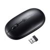 Sanwa Supply Silent Wireless USB 1200dpi 3 Mouse, 2.4GHz, Connection, Optical, (3-Level Switching), Buttons, Medium, Black, MA-WR187BK