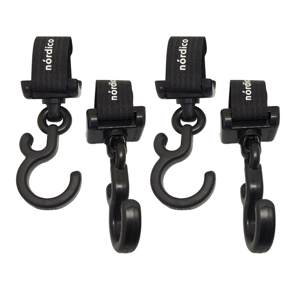 Nordico Stroller Hook Black, 2pcs