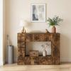 Console Table Smoked Oak 101 x 29 x 74 cm Engineered Wood