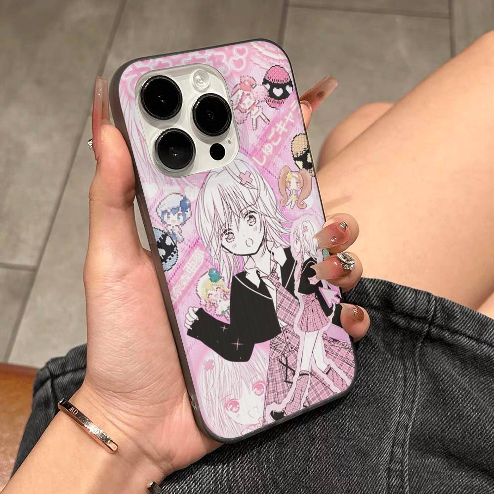 АНIME Shugo Chara Аму Чехол для телефона Для IPhone 17 16 15 14 13 12 11 Pro Max Plus Pro Полоска Мягкий чехол