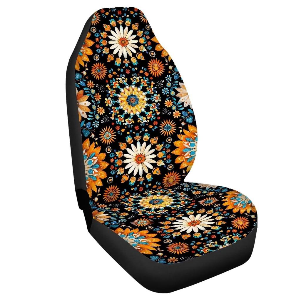 Bohemian Car Seat Cover Washable Four-Season Universal Front Seat Cushion