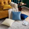 Light Luxury Sofa Pillow Cover Solid Color Nordic Ins Pillow Cover Velvet Pleated Striped Pillow