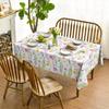 Spring Watercolor Flowers Rectangle Tablecloth Party Decor Summer Colorful Daisy Floral Dining Table Cloth Wedding Decorations