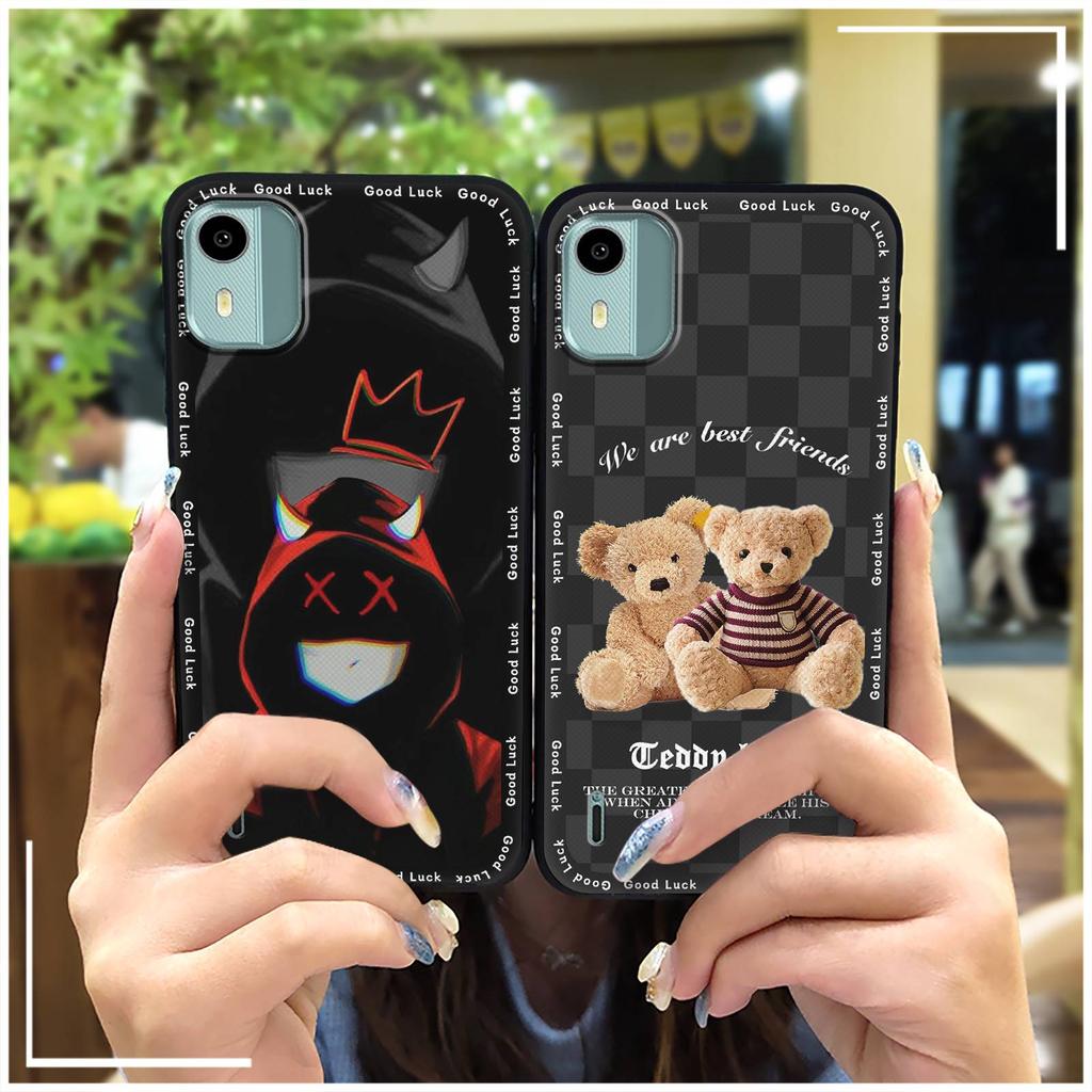 Cartoon Phone Protector Phone Case For Nokia C12/C12 Pro/C12 Plus/TA-1535 Durable Cute TPU Silicone Anti-dust Back Cover