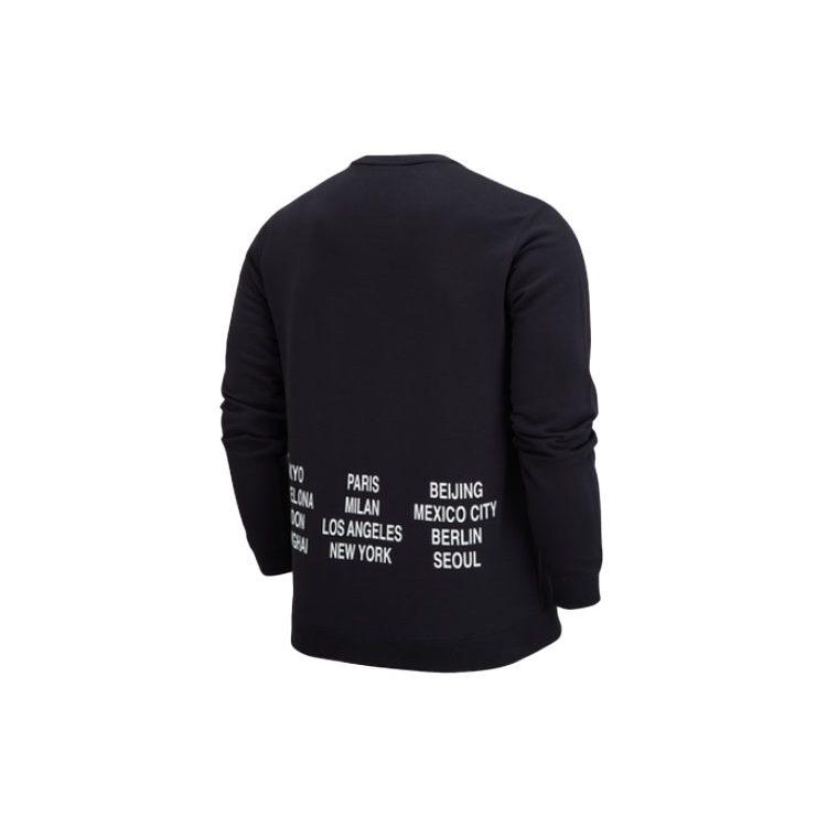 Nike Толстовки Унисекс Черные С Круглым Вырезом Средней Посадки Обычные DV7381-010