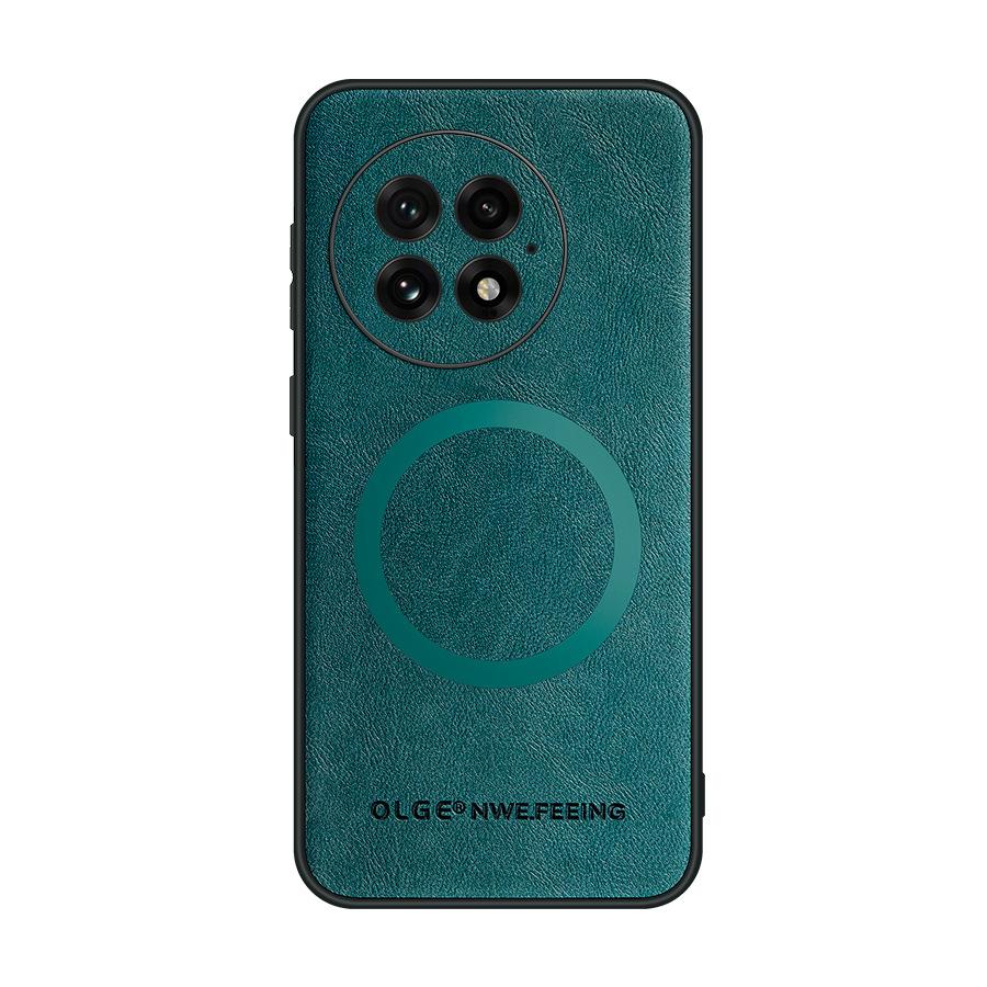 Применимо к one plus 13 чехол для мобильного телефона с магнитом и рисунком под коровью кожу One PlusACE5 матовый 1 + 13T противоударный защитный чехол
