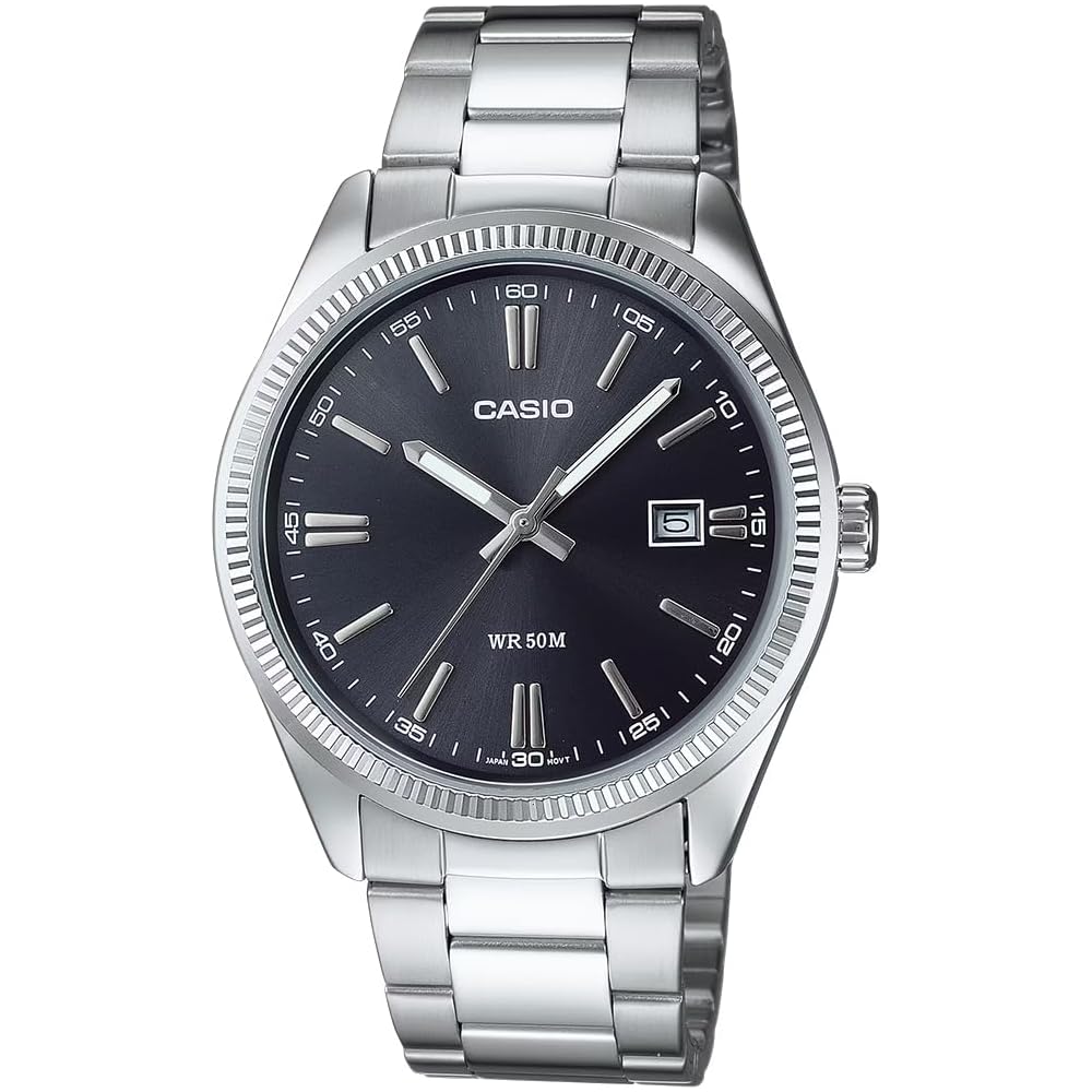 Casio Classic MTP1302D-1A1 Silver Stainless Steel Watch Water Resistant Men's Timepiece