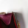 [Pre-Owned] Padlock Metal Lock Logo Chain Canvas Leather Bag - Fair #47W4S0