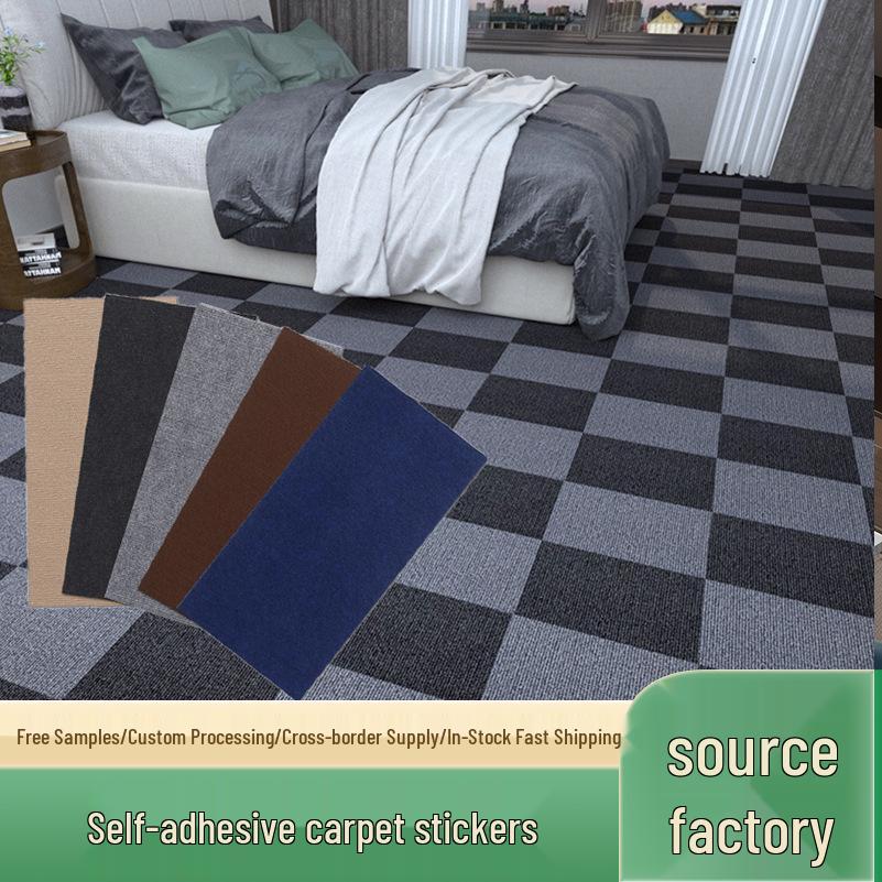 Modern Self-Adhesive Non-Slip Patchwork Carpet for Living Room and Bedroom